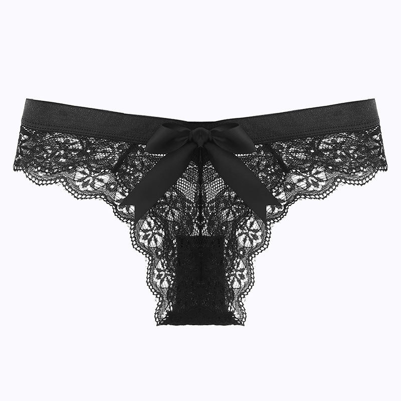 black sexy laced bikini panty 