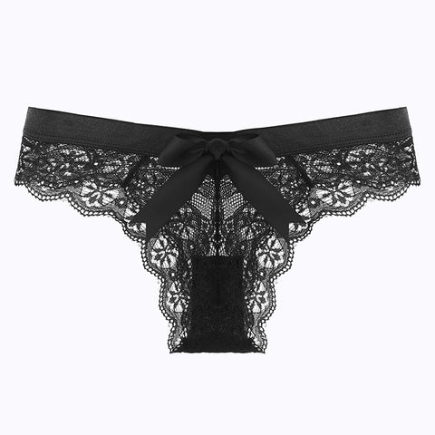 black sexy laced bikini panty 