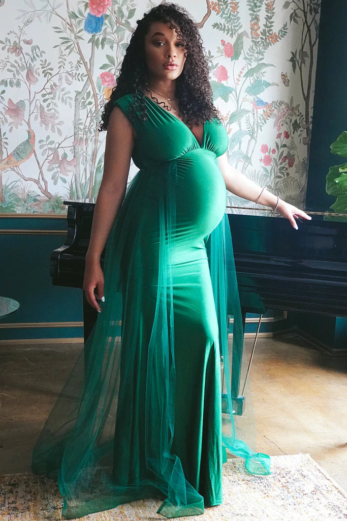 Maternity Dream Baby Shower Green Dress
