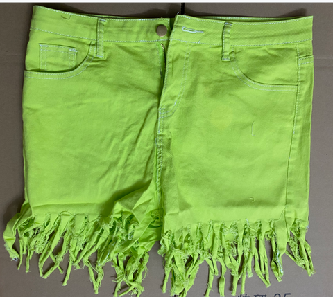 Short Brushed Denim ripped Jeans | Cultureheaven.com
