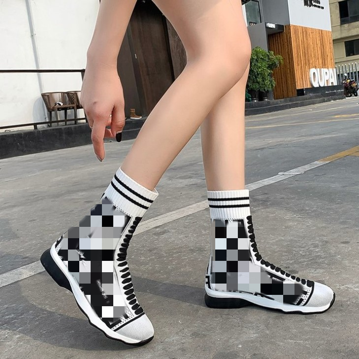 checkers high & low knee shoes