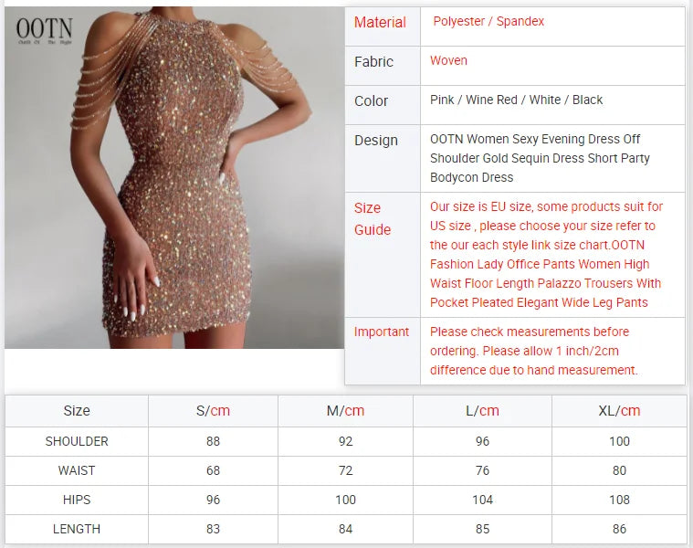 The Red Carpet Evening Dress Size Chart