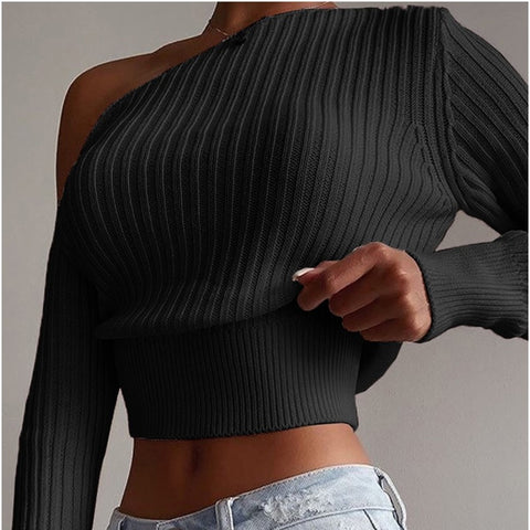 On & Off Shoulder Knitted Shoulder