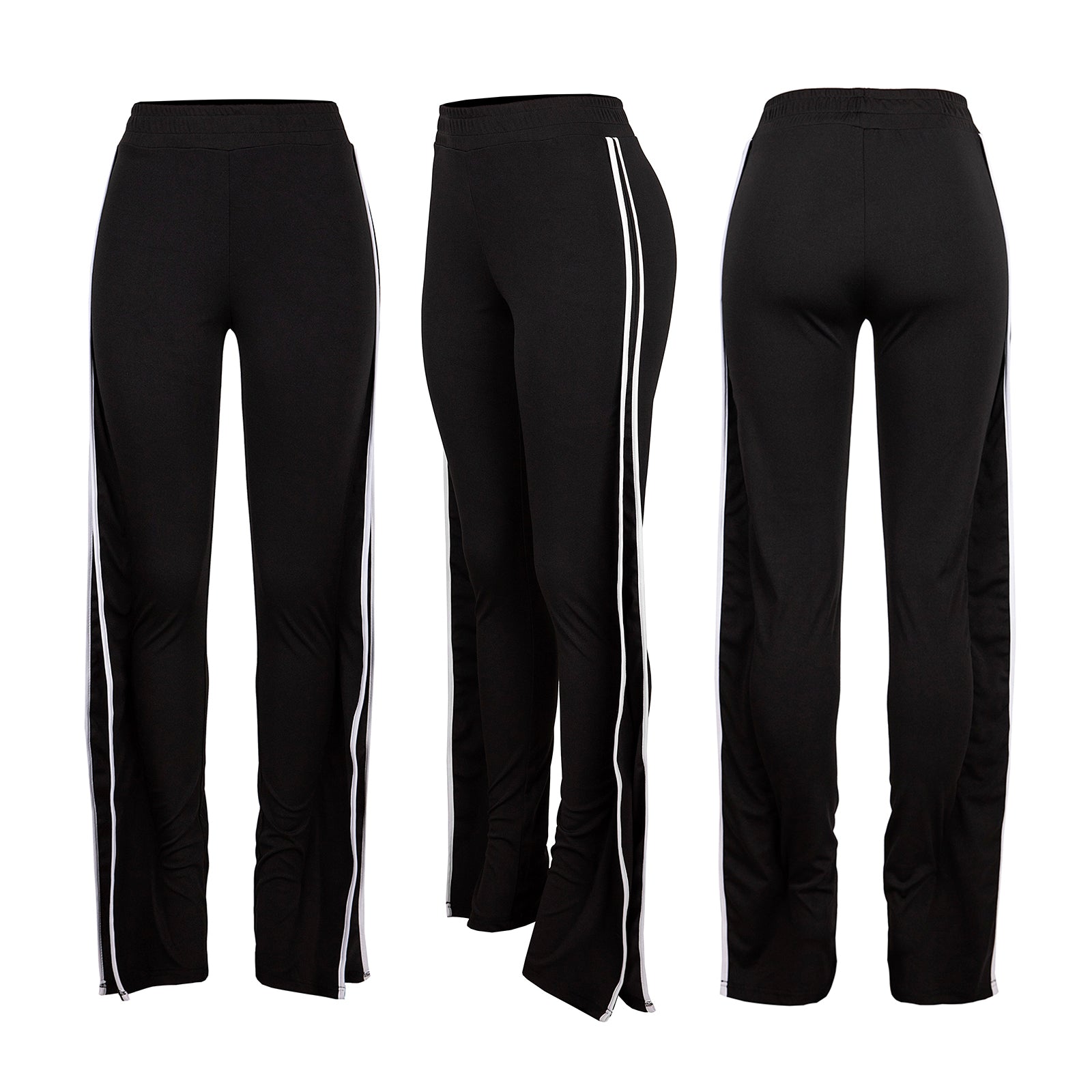 stripped flare pants