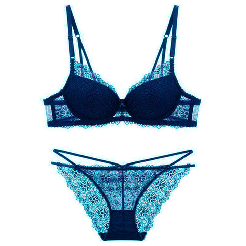  First Date Blue Lingerie Set