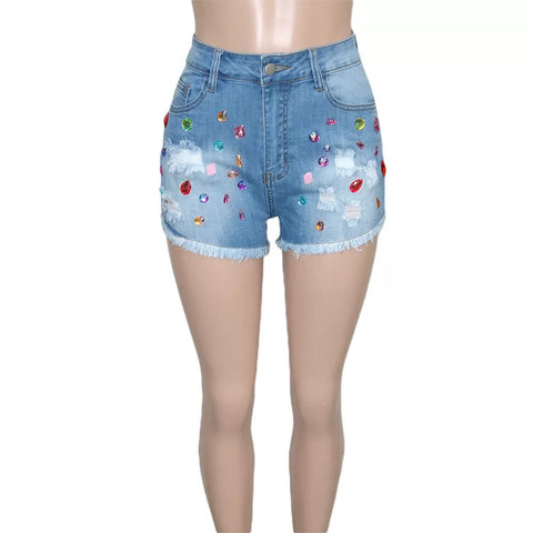 Brushed Colored Diamonds Shorts