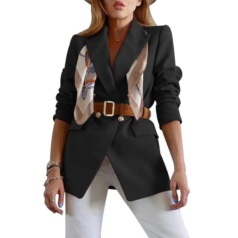 Vintage Long Sleeve Office Formal Blazers