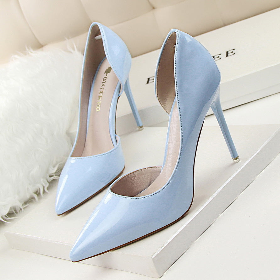 Powder Blue Office Stiletto Heels 