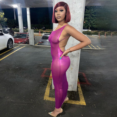 Purple Like Skin Evening Dress