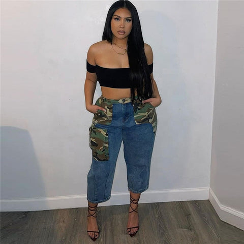 Camo Patch Perfect Denim Jeans