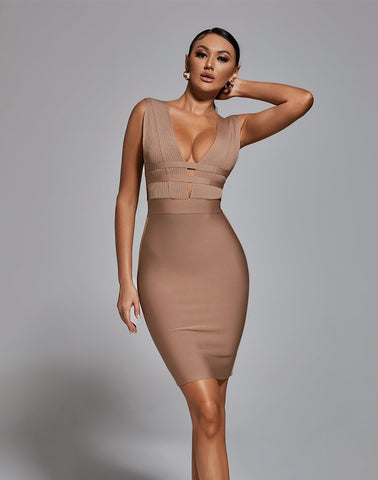 Champagne Evening Dress