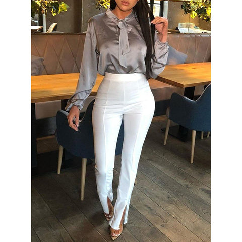 Chic High Waist Tight Pants