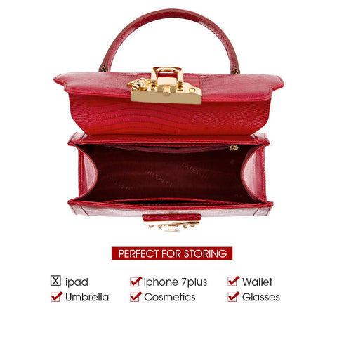 Serpentine Lock Handbag