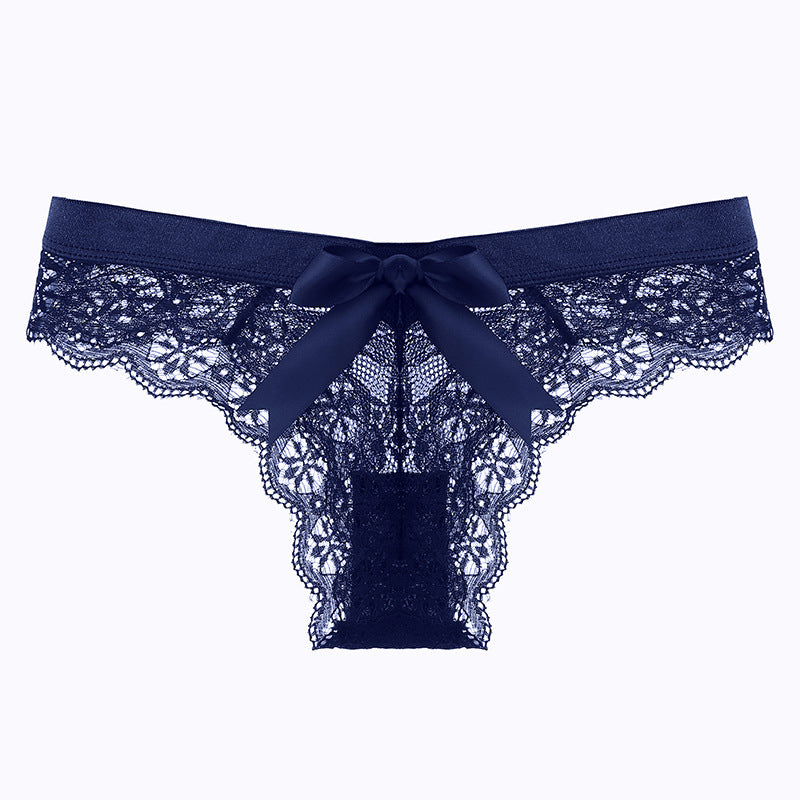 blue sexy laced bikini panty 