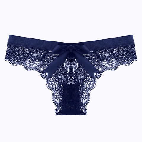 blue sexy laced bikini panty 