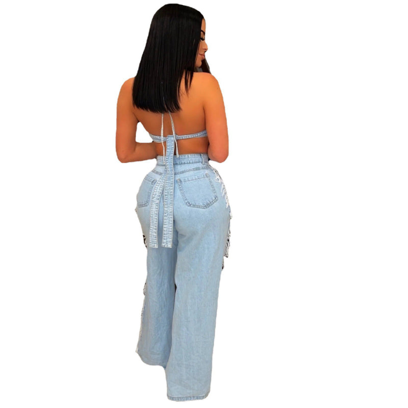  Shred It Denim Jeans Set