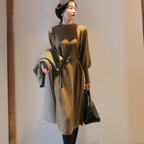 Brown NY Sweater Dress