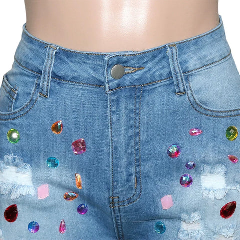 Brushed Colored Diamonds Shorts