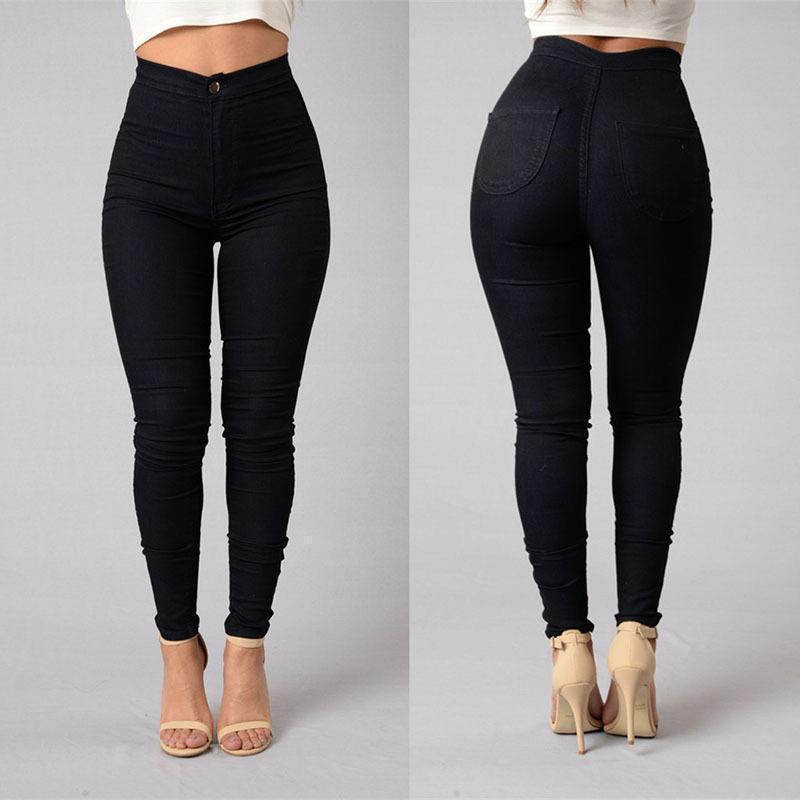 Fits Just Right Stretchy High Waisted Jeans