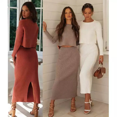 Women A Good Day Knit Set