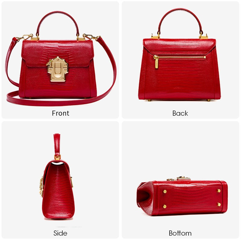 Serpentine Lock Handbag