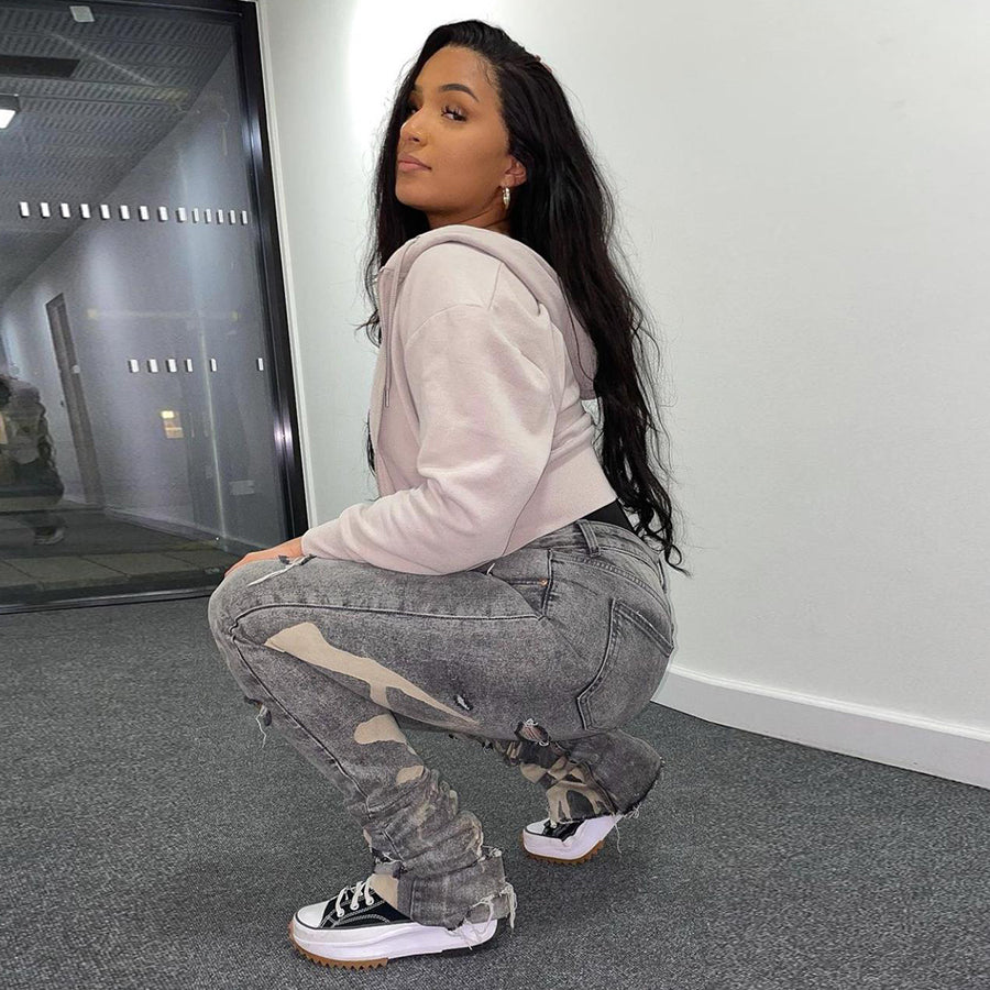 High Waist Streetwear Pencil Denim Pant
