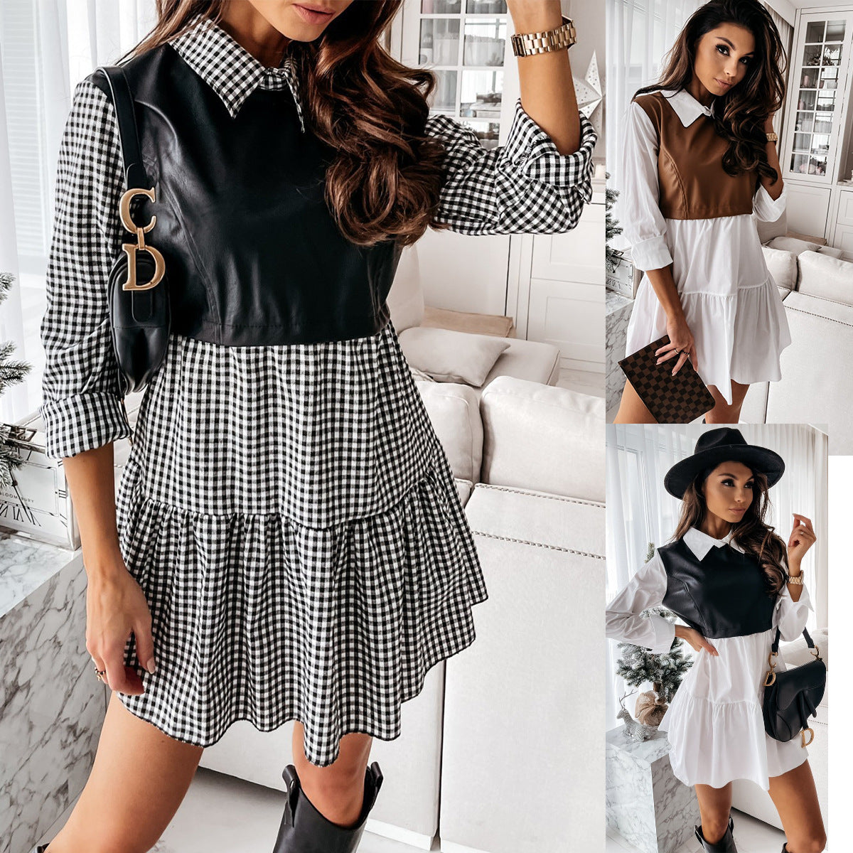 Gianna Collar Style Casual Dress