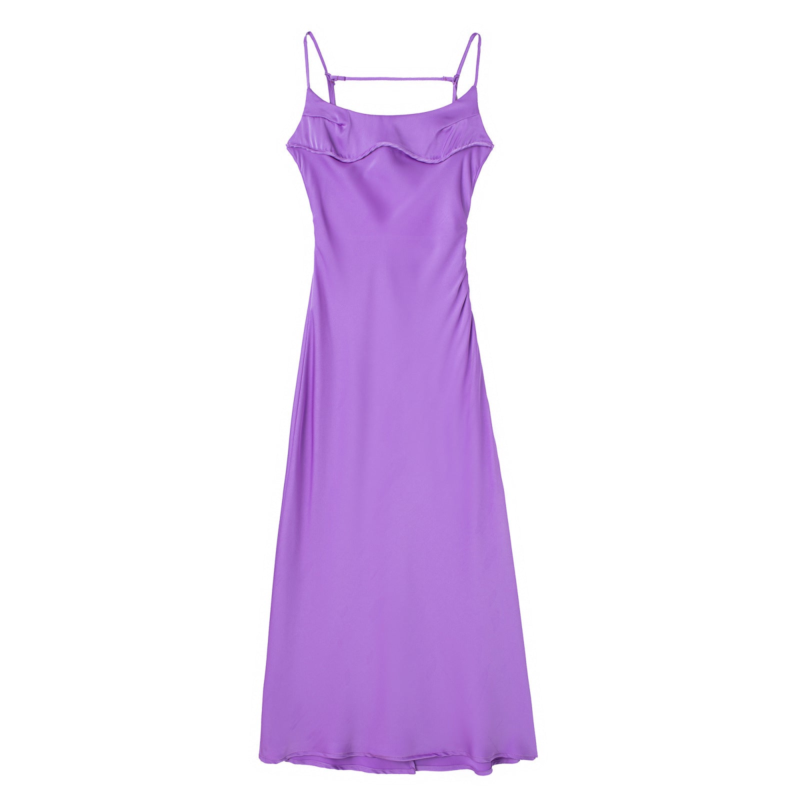 Purple Angelic Satin Cami Dress
