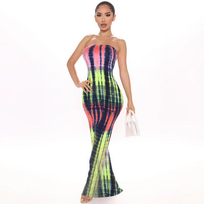 Sizzle & Style Tube Dress Dark Blue