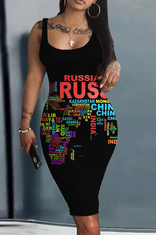 crotchet sleeveless bodycon dress