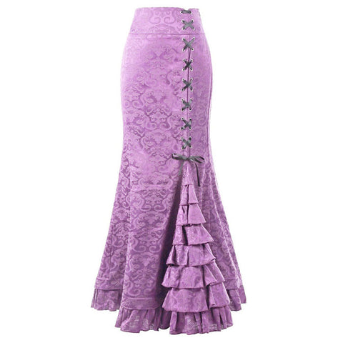 Rose Vintage Victorian Ruffled Skirt