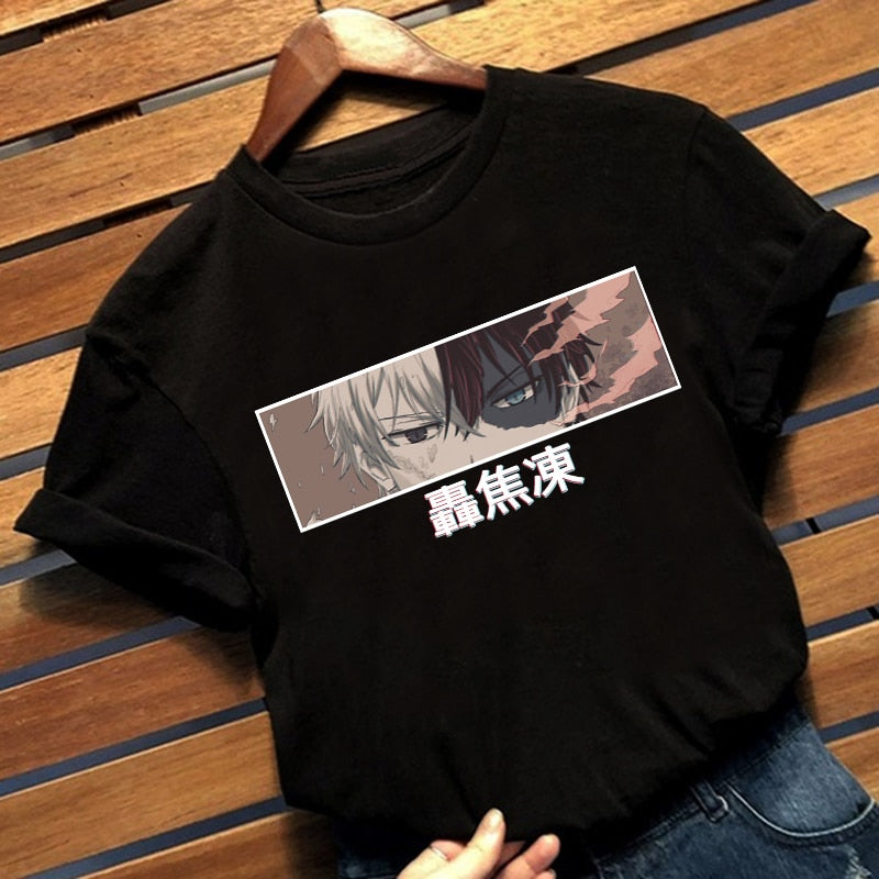 My Hero Academia Shoto Todoroki Anime Harajuku T-shirt Tops Tees