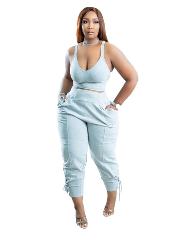 Crop Tank Top & Pant Set