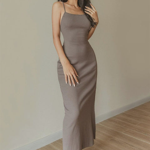 Maria Slip Dress Coffee