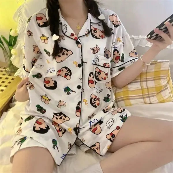 Morning Cartoons Pajama Set