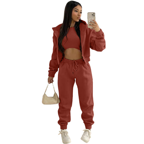 Tri-Fashion Triumph 3 Piece Tracksuit Red