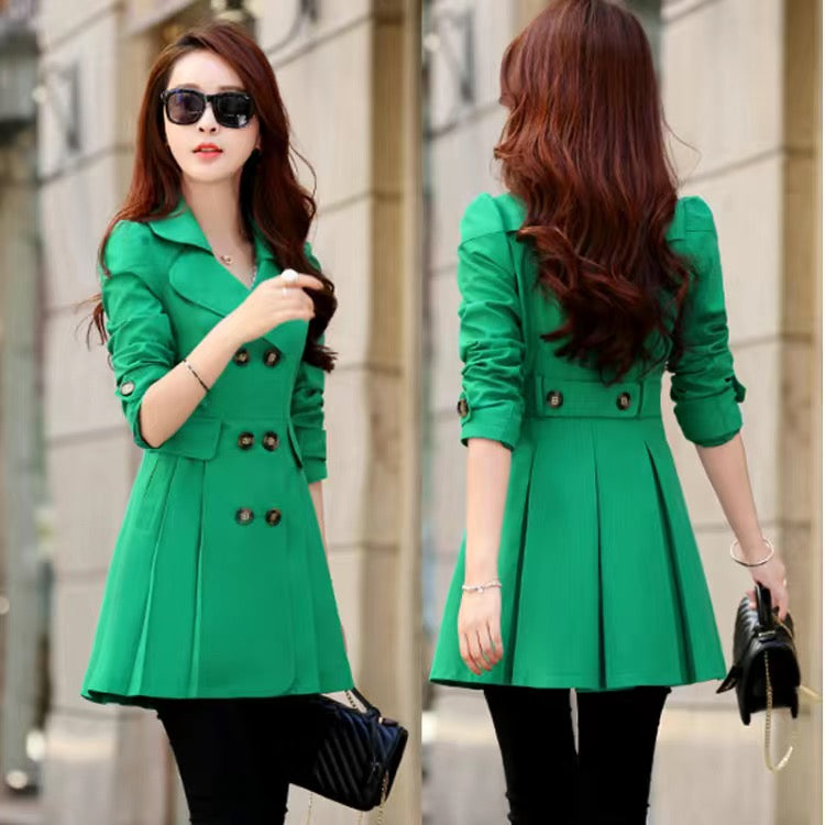 green  Dress Coat