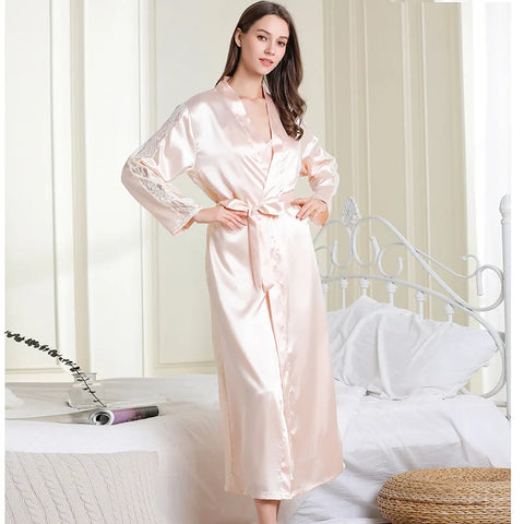Satin Dreams Robe Set Champagne