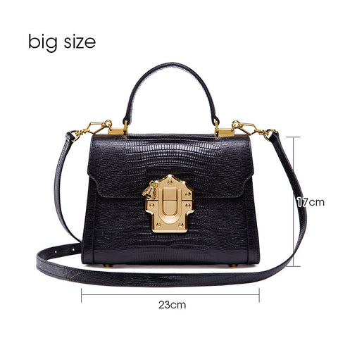 Serpentine Lock Handbag