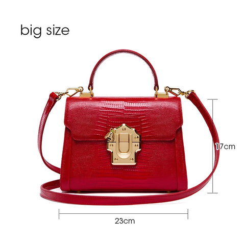 Serpentine Lock Handbag
