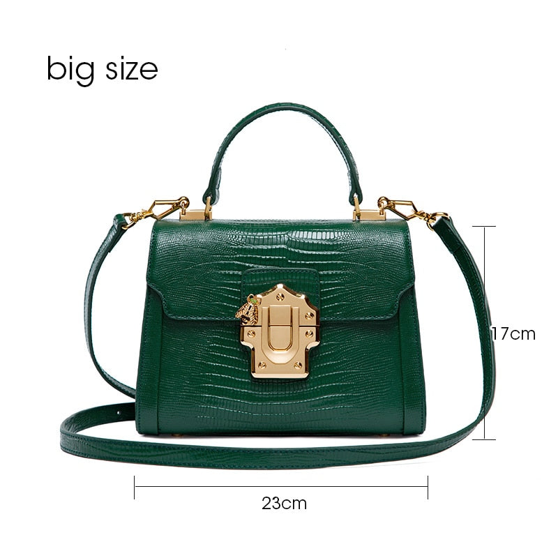 Serpentine Lock Handbag