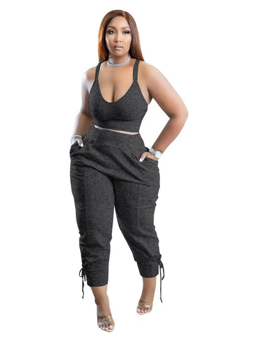 Crop Tank Top & Pant Set
