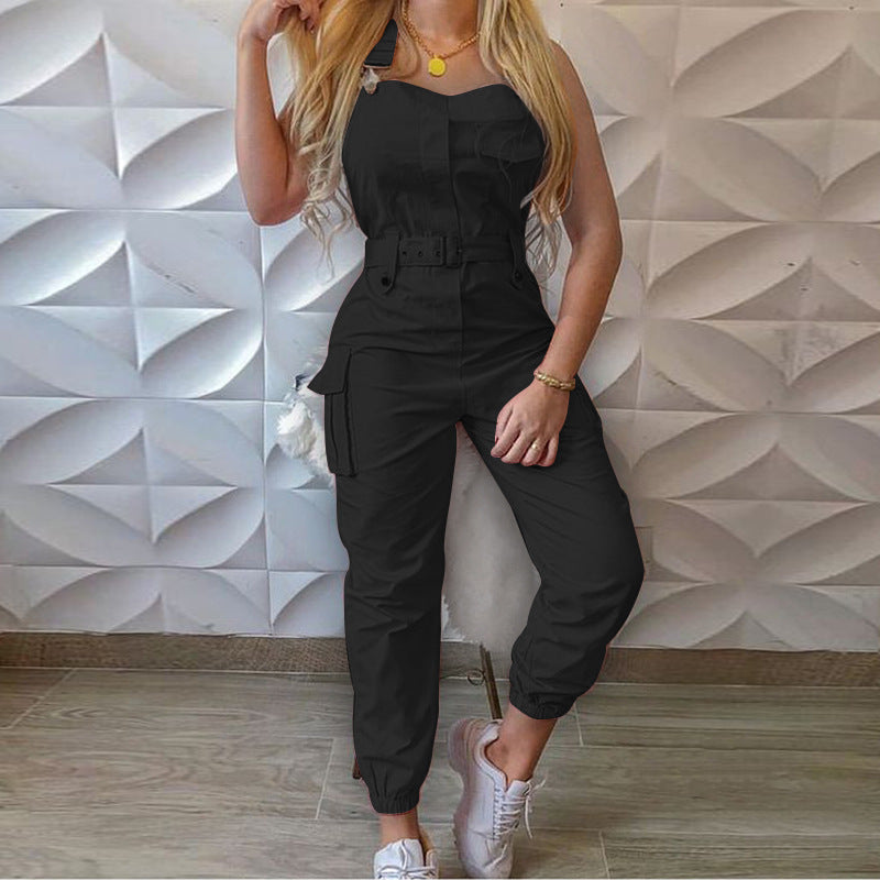 Women's Black Cargo Jumper