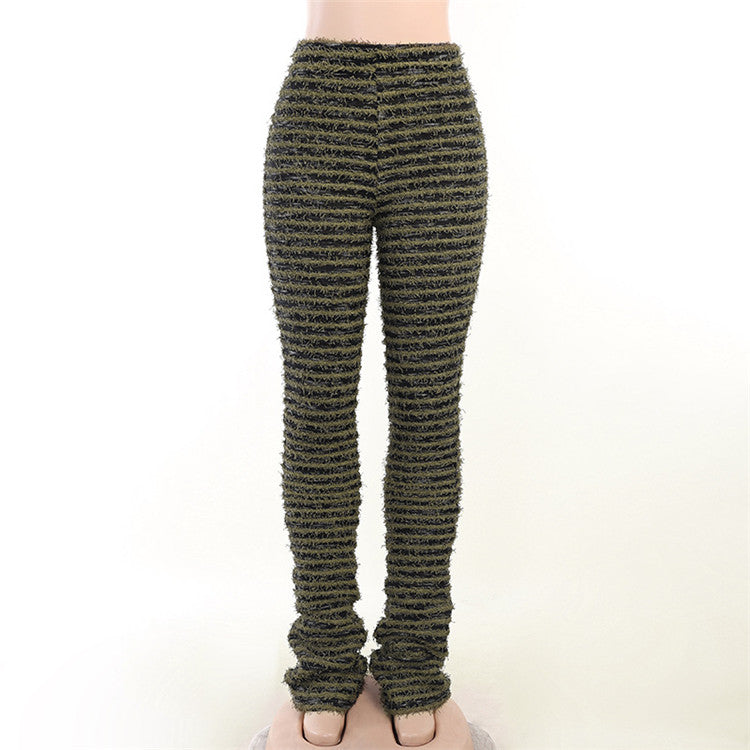 Furr-Ever Fit Striped Pants
