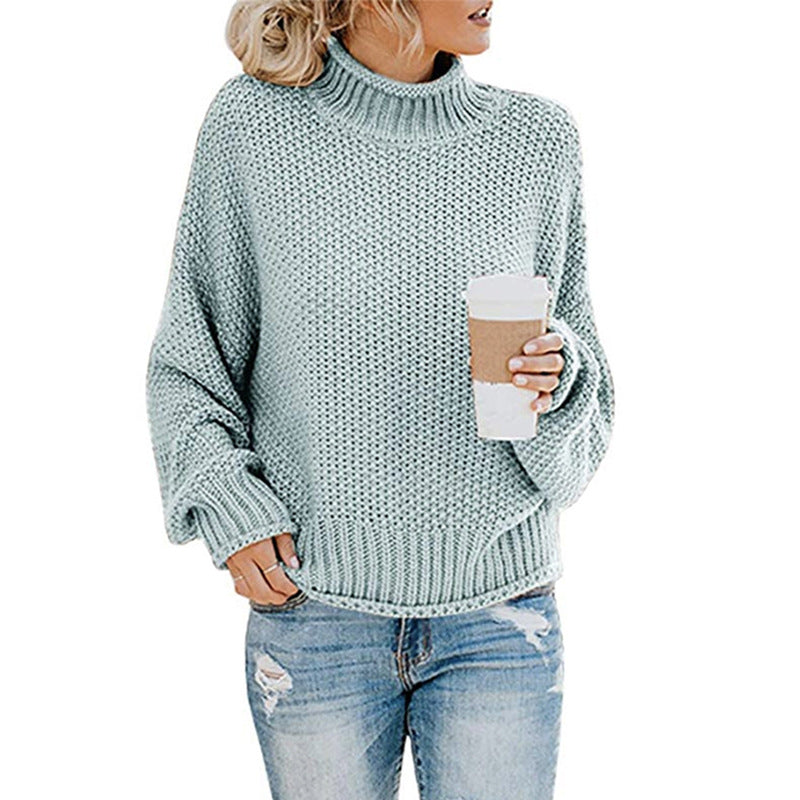  Women's Knitted Thick Thread Sweater