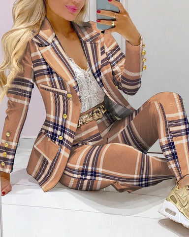 Lady Bespoke Formal Pants Suit 