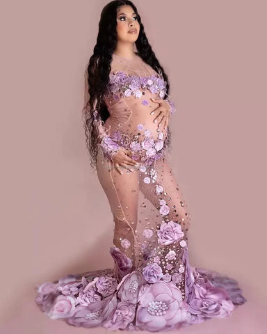 Maternity Photoshoot Sexy Dress