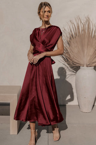 Marron Ceremony Evening Dress 