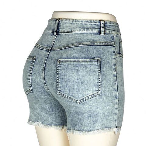 Summer High Waisted Denim Shorts Jeans  | Cultureheaven.com