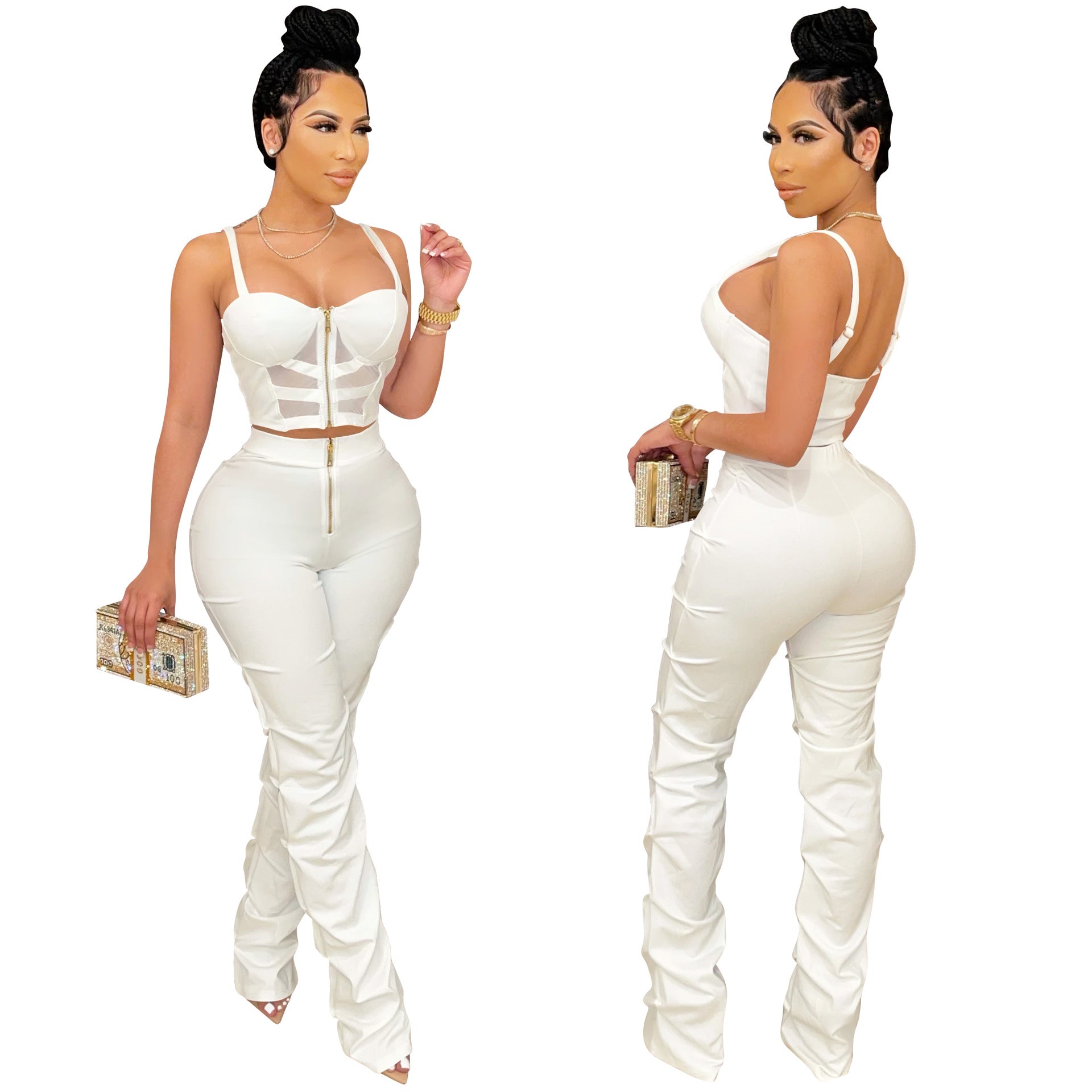 Women  All Crop Top Set